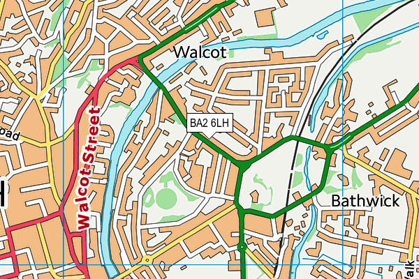 BA2 6LH map - OS VectorMap District (Ordnance Survey)