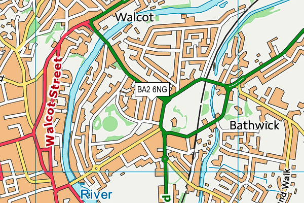 BA2 6NG map - OS VectorMap District (Ordnance Survey)