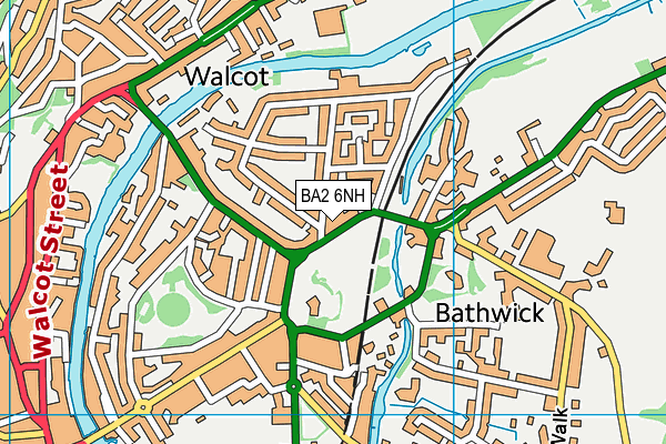 BA2 6NH map - OS VectorMap District (Ordnance Survey)