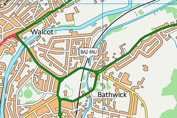 BA2 6NJ map - OS VectorMap District (Ordnance Survey)