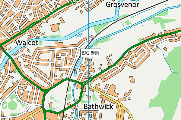 Bathwick St Mary Church School map (BA2 6NN) - OS VectorMap District (Ordnance Survey)