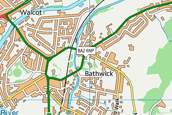 BA2 6NP map - OS VectorMap District (Ordnance Survey)