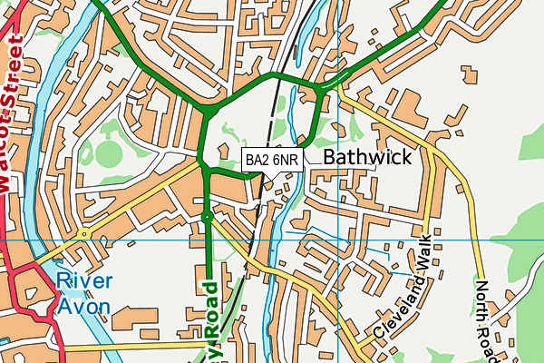 BA2 6NR map - OS VectorMap District (Ordnance Survey)