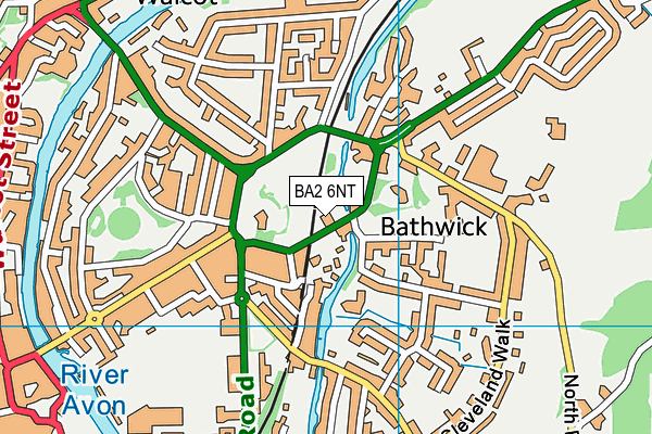 BA2 6NT map - OS VectorMap District (Ordnance Survey)