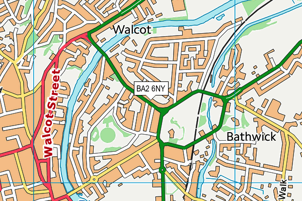 BA2 6NY map - OS VectorMap District (Ordnance Survey)