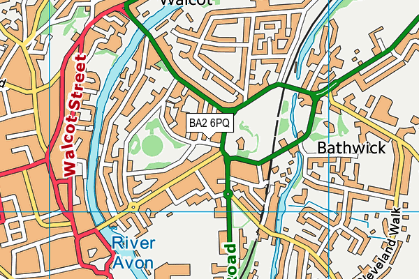 BA2 6PQ map - OS VectorMap District (Ordnance Survey)
