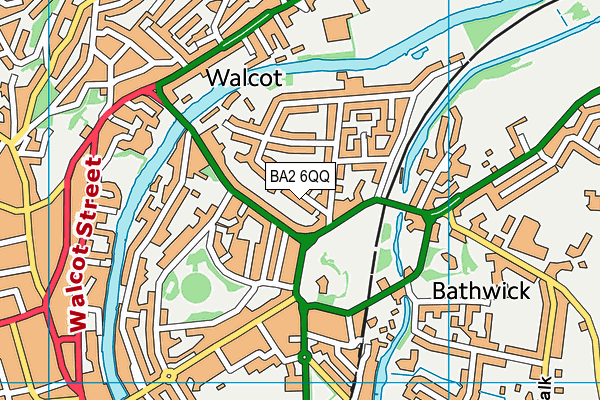 BA2 6QQ map - OS VectorMap District (Ordnance Survey)