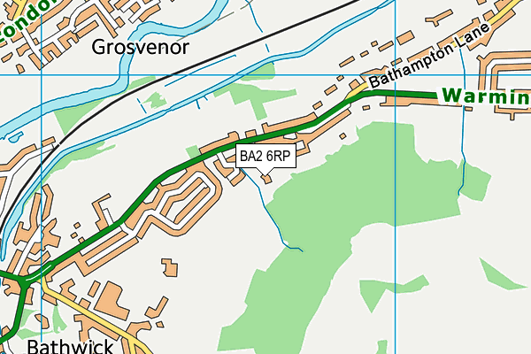 BA2 6RP map - OS VectorMap District (Ordnance Survey)