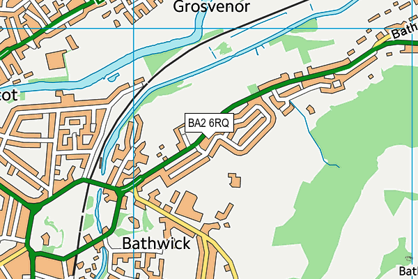 BA2 6RQ map - OS VectorMap District (Ordnance Survey)