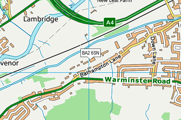 BA2 6SN map - OS VectorMap District (Ordnance Survey)