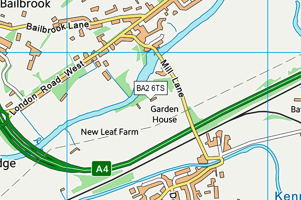 BA2 6TS map - OS VectorMap District (Ordnance Survey)