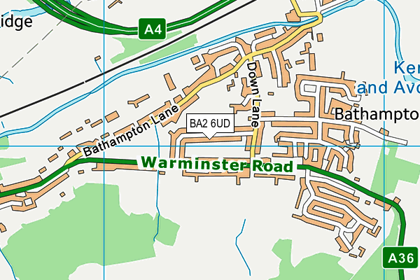BA2 6UD map - OS VectorMap District (Ordnance Survey)