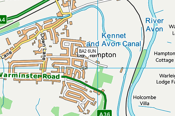 BA2 6UN map - OS VectorMap District (Ordnance Survey)