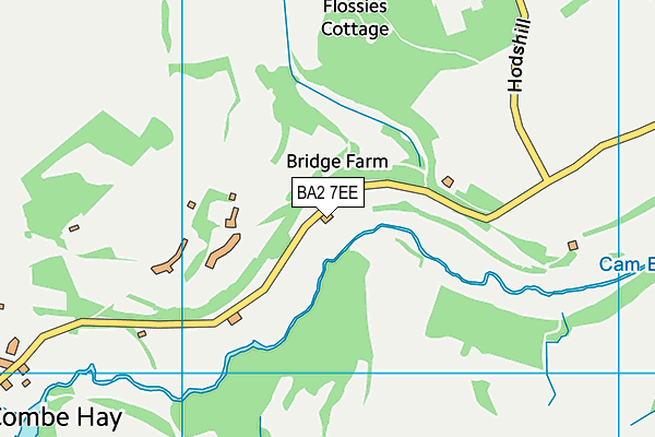 BA2 7EE map - OS VectorMap District (Ordnance Survey)