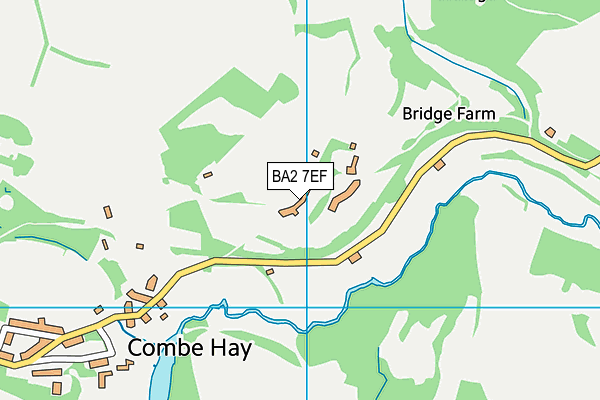 BA2 7EF map - OS VectorMap District (Ordnance Survey)