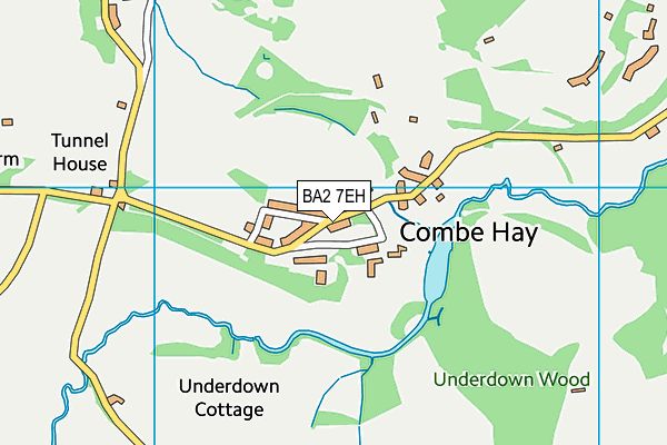 BA2 7EH map - OS VectorMap District (Ordnance Survey)