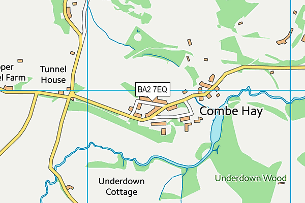 BA2 7EQ map - OS VectorMap District (Ordnance Survey)