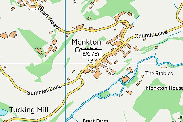 BA2 7EY map - OS VectorMap District (Ordnance Survey)