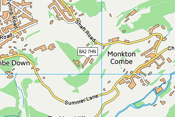 BA2 7HN map - OS VectorMap District (Ordnance Survey)