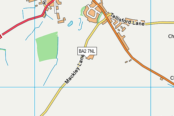 BA2 7NL map - OS VectorMap District (Ordnance Survey)