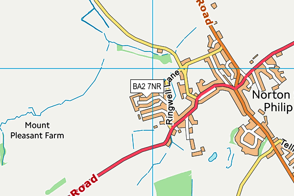 BA2 7NR map - OS VectorMap District (Ordnance Survey)