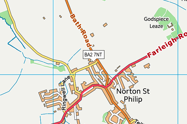 BA2 7NT map - OS VectorMap District (Ordnance Survey)