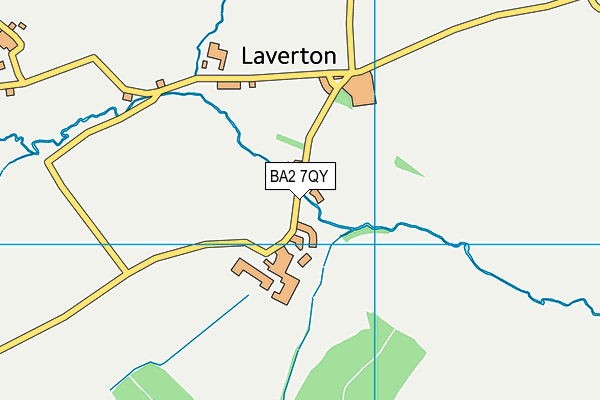 BA2 7QY map - OS VectorMap District (Ordnance Survey)