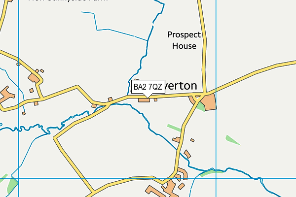 BA2 7QZ map - OS VectorMap District (Ordnance Survey)