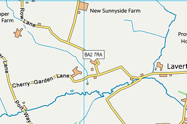 BA2 7RA map - OS VectorMap District (Ordnance Survey)