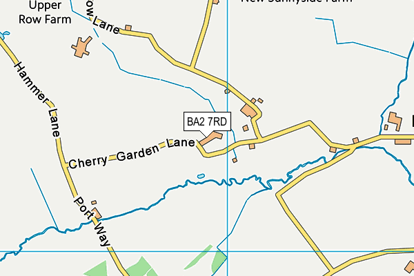 BA2 7RD map - OS VectorMap District (Ordnance Survey)