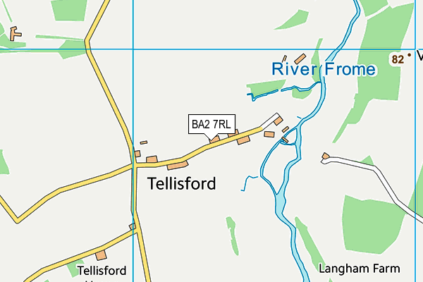 BA2 7RL map - OS VectorMap District (Ordnance Survey)