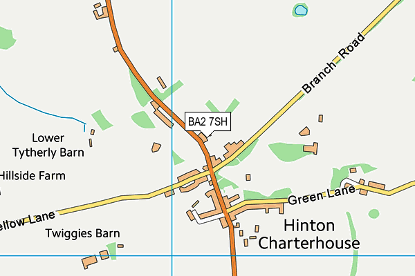 BA2 7SH map - OS VectorMap District (Ordnance Survey)