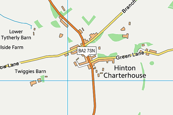 BA2 7SN map - OS VectorMap District (Ordnance Survey)