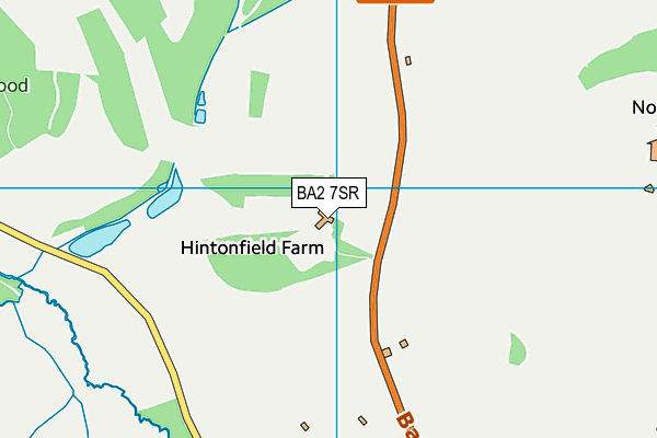 BA2 7SR map - OS VectorMap District (Ordnance Survey)