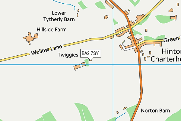 BA2 7SY map - OS VectorMap District (Ordnance Survey)