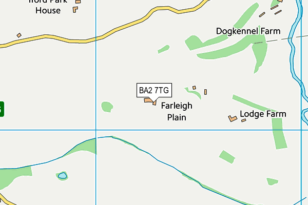 BA2 7TG map - OS VectorMap District (Ordnance Survey)