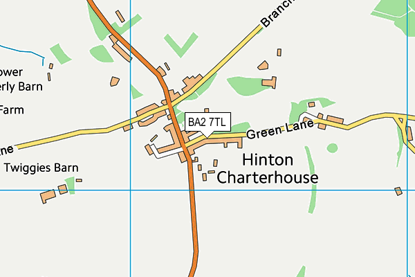 BA2 7TL map - OS VectorMap District (Ordnance Survey)