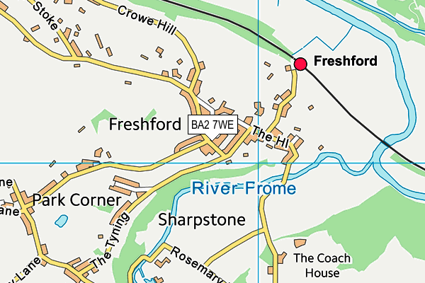 Freshford Church School map (BA2 7WE) - OS VectorMap District (Ordnance Survey)