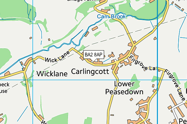 BA2 8AP map - OS VectorMap District (Ordnance Survey)