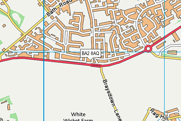 BA2 8AQ map - OS VectorMap District (Ordnance Survey)