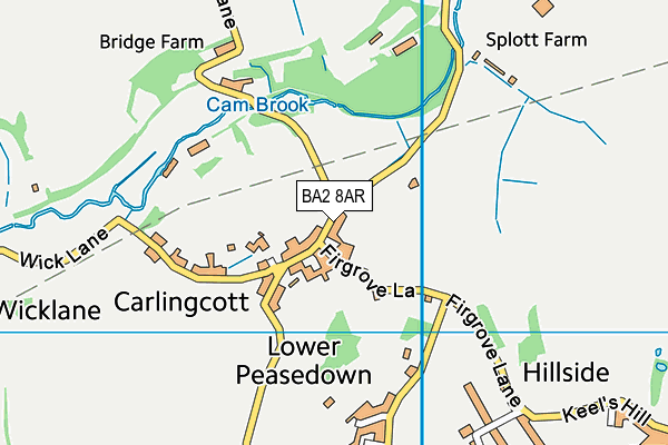 BA2 8AR map - OS VectorMap District (Ordnance Survey)