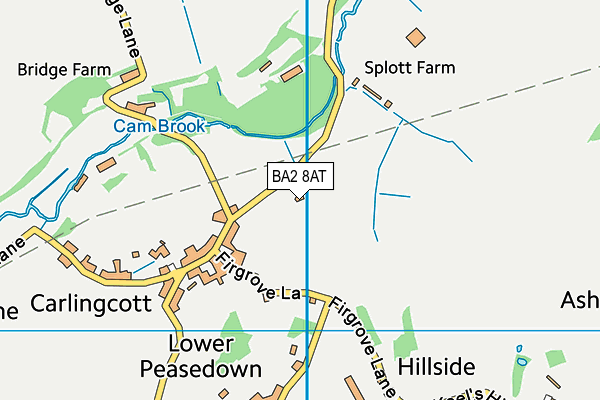 BA2 8AT map - OS VectorMap District (Ordnance Survey)