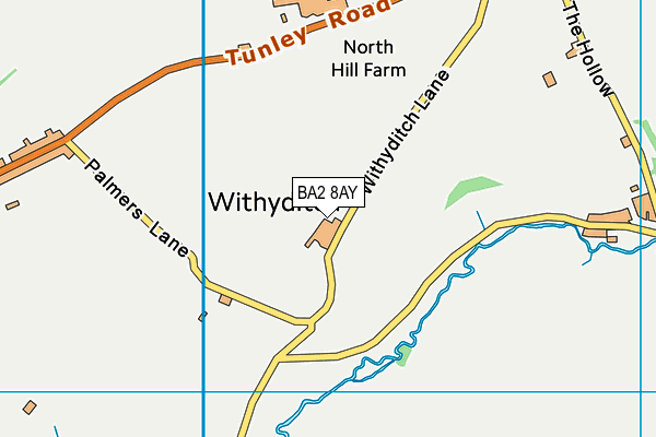 BA2 8AY map - OS VectorMap District (Ordnance Survey)