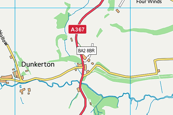 BA2 8BR map - OS VectorMap District (Ordnance Survey)