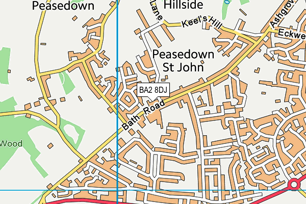 Map of PEASEDOWN MOT SERVICES LIMITED at district scale