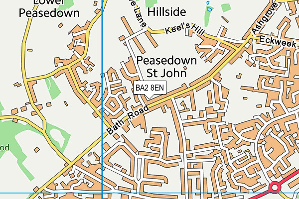 BA2 8EN map - OS VectorMap District (Ordnance Survey)