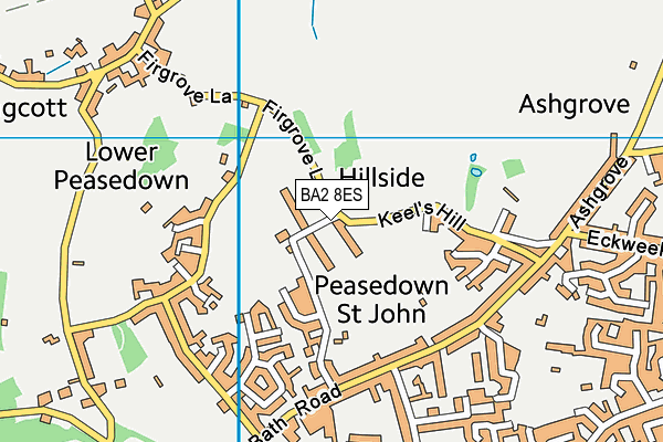 BA2 8ES map - OS VectorMap District (Ordnance Survey)