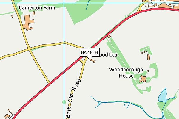 BA2 8LH map - OS VectorMap District (Ordnance Survey)