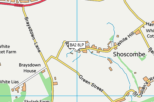 BA2 8LP map - OS VectorMap District (Ordnance Survey)