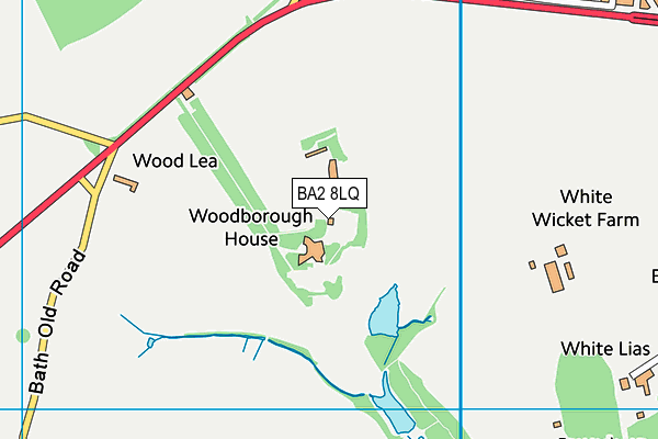 BA2 8LQ map - OS VectorMap District (Ordnance Survey)